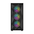 Genesis DIAXID 605 ARGB/Midi Tower/Transpar./Černá