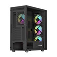 Genesis DIAXID 605 ARGB/Midi Tower/Transpar./Černá