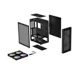 Genesis DIAXID 605 ARGB/Midi Tower/Transpar./Černá