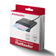 AXAGON CRE-SM3T, USB-A FlatReader čtečka kontaktních karet Smart card (eObčanka), kabel 1.3m