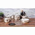 Sada nádobí Blaumann nerez 13 ks Gourmet Line měděné rukojeti BL-3244