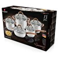 Sada nádobí Blaumann nerez 13 ks Gourmet Line měděné rukojeti BL-3244