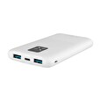Powerbanka FIXED Zen 10 s LCD displejem a výstupem PD 20W, 10 000 mAh, bílá