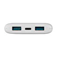 Powerbanka FIXED Zen 10 s LCD displejem a výstupem PD 20W, 10 000 mAh, bílá