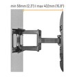 Výsuvný držák Brateck LPA69-466 pro TV 37"-80" 60kg polohovatelný nástěnný Heavy Duty