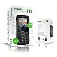 EVOLVEO StrongPhone H1, vodotěsný odolný Dual SIM telefon, černá-stříbrná