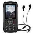EVOLVEO StrongPhone H1, vodotěsný odolný Dual SIM telefon, černá-šedá