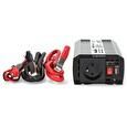 Nedis měnič napětí/ modifikovaná sinusoida/ 12 V DC/230 V AC 50 Hz/ 600 W (1200 W špička)/ USB-A/ 1x zásuvka type E