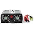 Nedis měnič napětí/ modifikovaná sinusoida/ 24 V DC/230 V AC 50 Hz/ 1000 W (2000 W špička)/ USB-A/ 2x zásuvka type E