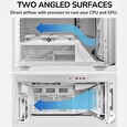 COUGAR PC skříň MX600 White Mid Tower Mesh Front Panel 3 x 140mm + 1 x 120mm Fans Transparent Left Panel