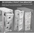 COUGAR PC skříň MX600 White Mid Tower Mesh Front Panel 3 x 140mm + 1 x 120mm Fans Transparent Left Panel
