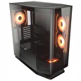 COUGAR PC skříň FV270 Black Mid tower tempered curved glass perimeter quick detachable air filters up to 9 fans