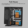 COUGAR PC skříň FV270 White Mid tower tempered curved glass perimeter quick detachable air filters up to 9 fans