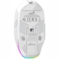 Genius GX Gaming Scorpion M8250 AI White/ duální BT+2,4GHz/ 3200 dpi/ bezdrátová/ Copilot/6tlačítková/dobíjecí/RGB/bílá