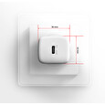 AXAGON ACU-PD20W, nabíječka do sítě 20W, 1x port USB-C, PD3.0/PPS/QC4+/AFC/Apple, bílá