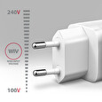 AXAGON ACU-PD30W, Sil nabíječka do sítě 30W, 1x port USB-C, PD3.0/PPS/QC4+/SFC/AFC/Apple, bílá
