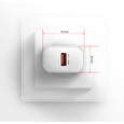 AXAGON ACU-QC18W, nabíječka do sítě 18W, 1x port USB-A, QC3.0/AFC/Apple, bílá
