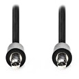 Nedis kabel jack 3,5 mm - jack 3,5 mm/ černý/ bulk/ 1m