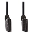 Nedis kabel SCART/ SCART zástrčka - SCART zástrčka/ černý/ bulk/ 1,5m