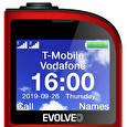 EVOLVEO EasyPhone FL, mobilní telefon pro seniory s nabíjecím stojánkem, červená