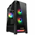 COUGAR PC skříň DUOFACE Pro Black Mid Tower Airflow Front Panel TG Left Panel 2 x ARGB 140mm & 1x 120mm Fans