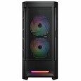 COUGAR PC skříň DUOFACE Pro Black Mid Tower Airflow Front Panel TG Left Panel 2 x ARGB 140mm & 1x 120mm Fans
