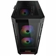 COUGAR PC skříň DUOFACE Pro Black Mid Tower Airflow Front Panel TG Left Panel 2 x ARGB 140mm & 1x 120mm Fans
