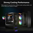 COUGAR PC skříň DUOFACE Pro Black Mid Tower Airflow Front Panel TG Left Panel 2 x ARGB 140mm & 1x 120mm Fans