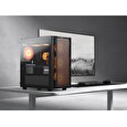 COUGAR PC skříň UNIFACE Black Mini Tower Mesh Front Panel 1x 120mm Fan TG Left Panel