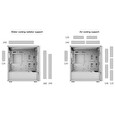 COUGAR PC skříň UNIFACE White Mini Tower Mesh Front Panel 1x 120mm Fan TG Left Panel