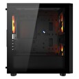 COUGAR PC skříň UNIFACE RGB Black Mini Tower Mesh Front Panel 2x 140mm RGB Fan + 1x 120mm RGB Fan TG Left Panel
