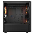 COUGAR PC skříň UNIFACE RGB Black Mini Tower Mesh Front Panel 2x 140mm RGB Fan + 1x 120mm RGB Fan TG Left Panel