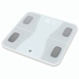 Nedis chytrá osobní váha/ Bluetooth/ 16 měřících funkcí/ nosnost 180kg/ Android/ iOS/ ABS/ sklo/ bílá