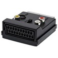Nedis SCART adaptér/ SCART zástrčka - S-video Female / SCART zásuvka / 3x RCA zásuvka/ černý/ box