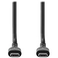 Nedis kabel USB 2.0 kabel/ USB-C zástrčka - USB-C zástrčka/ 240 W/ černý/ bulk/ 2m