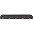 Nedis HDMI přepínač/ 3x HDMI vstup/ 1x HDMI výstup/ 4K@60Hz/ dálkové ovládání/ box/ kov/ antracit