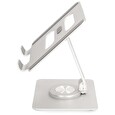 Nedis stojan na tablet/ univerzální/ Full Motion/ natočení 360 °/ hliník/ stříbrný