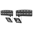 Nedis nástěnný TV držák/ 43 - 85"/ nosnost 60 kg/ vzdálenost od stěny 7,50 mm/ fixní/ ocel/ černý