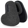 Nedis bezdrátová sluchátka + mikrofon/ Over-Ear/ BT/ cestovní polštář/ výdrž 11 hod/ hlasového ovládání/ USB-C/ antracit