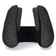 Nedis bezdrátová sluchátka + mikrofon/ Over-Ear/ BT/ cestovní polštář/ výdrž 11 hod/ hlasového ovládání/ USB-C/ antracit