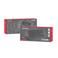 Genesis herní bezdrátová klávesnice THOR 230 Lite/Drátová USB/US layout/Černá