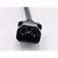 XtendLan propojovací kabel 230V C19 na C14, černý