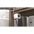 Cubenest Powercube Extended USB PD 20W, A+C, 4× zásuvka, 3m, bílá/šedá, dětská pojistka, uzemnění, dok, 10A/250V