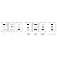 Cubenest Cestovní PD GaN Adaptér 65W S3D1 - (2× USB-C až 65 W, 1× USB-A až 60 W), přepěťová a podpěťová ochrana