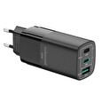 CubeNest S3D0 GaN Adaptér 65W černá - (2× USB-C až 65 W, 1× USB-A až 60 W), přepěťová a podpěťová ochrana