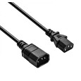 Akyga kabel prodlužovací napájecí k PC, 250V, IEC C13 / C14, 0,5m