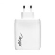 Akyga Nabíječka univerzální USB-A + 3x USB-C PD 5-28V / max. 5A 140W Quick Charge 3.0 GaN, bílá