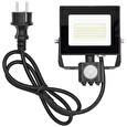 Nedis LED reflektor se senzorem/ 4000 K/ 1620 lm/ IP44/ energetická třída F/ kabel 1 m/ černý