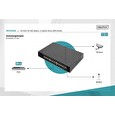 DIGITUS 24 Port 10/100 Mbps PoE 24x10/100Mbps PoE RJ45 Ports,1 xGE RJ45,1xSFP