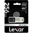 Lexar flash disk 256GB - Fingerprint F35Pro USB 3.2 (čtení/zápis: 400/350MB/s)